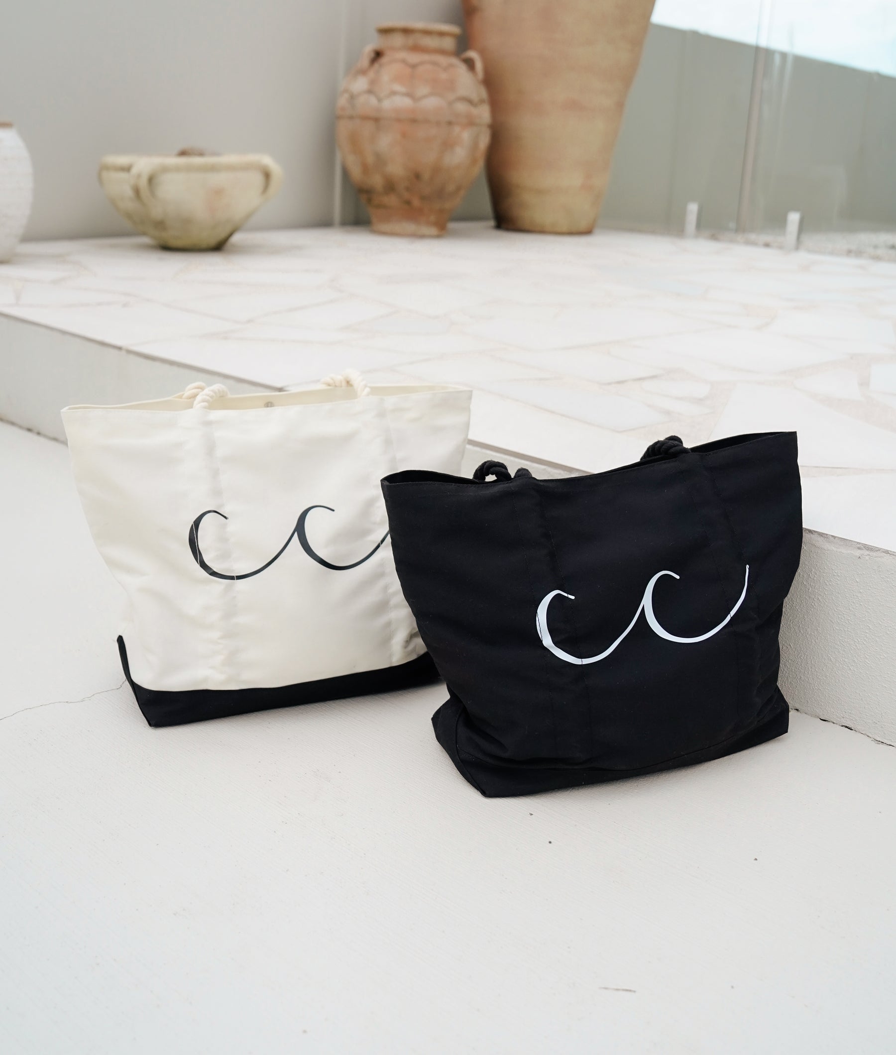 CC tote bag - White